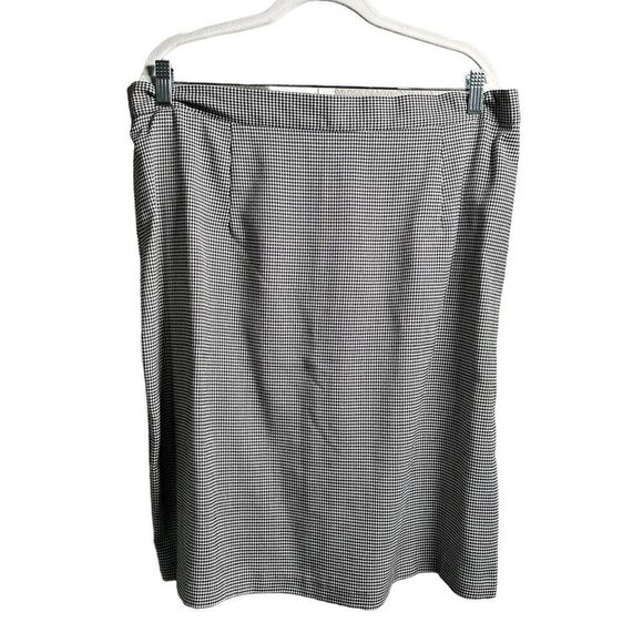 Vintage Maggie Lawrence Plus Size Houndstooth Suit Blazer wi- Skirt - Size 22/24 - Picture 3 of 10